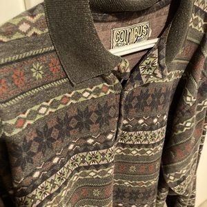 Sweatshirt with collar, Retro design